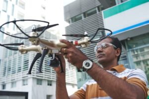 Launching drone